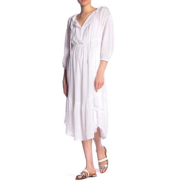 Vince Shirred Seamed Dress - Picture 5 of 9